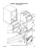 CABINET, LINER & DOOR Diagram and Parts List for GFIM18E5  Maytag Ice Maker