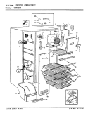 FREEZER COMPARTMENT Diagram and Parts List for CNNS208 9T01B Maytag Refrigerator