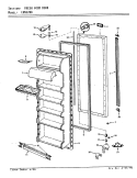 FRESH FOOD DOOR Diagram and Parts List for CNNS208 9T01B Maytag Refrigerator