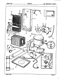 FRESH FOOD COMPARTMENT Diagram and Parts List for NNS207F2GA 5N78A Crosley Refrigerator