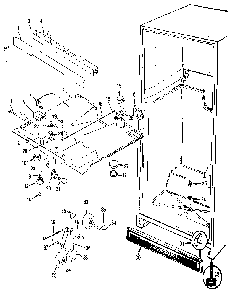 Fresh Food Compartment Diagram and Parts List for JRT192B MAJ51C Jenn-Air Refrigerator