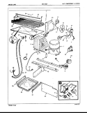 UNIT COMPARTMENT & SYSTEM Diagram and Parts List for NNT196DA 4C77A Crosley Refrigerator