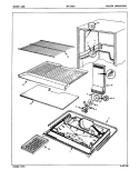 FREEZER COMPARTMENT Diagram and Parts List for NNT196DA 4C77A Crosley Refrigerator