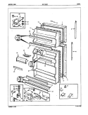 DOORS Diagram and Parts List for NNT196DA 4C77A Crosley Refrigerator