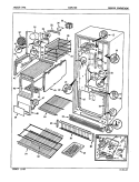 FREEZER COMPARTMENT Diagram and Parts List for ICNF17E8 EY42A Admiral Freezer