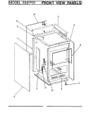FRONT VIEW Diagram and Parts List for 550AH  Admiral Range