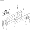 CONTROL PANEL Diagram and Parts List for 655WH-CVW  Admiral Range