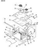 BODY Diagram and Parts List for 655WH-CVW  Admiral Range