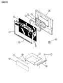 DOOR Diagram and Parts List for 655WH-CVW  Admiral Range