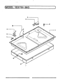 BURNER BOX ASSY. Diagram and Parts List for 1151WH-36G  Hoover Cooktop