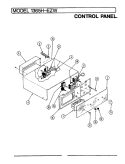 CONTROL PANEL Diagram and Parts List for 1365H-EZW  Admiral Wall Oven