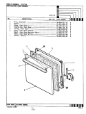 DOOR Diagram and Parts List for 571WH  Admiral Range