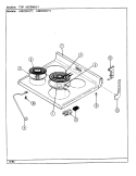 TOP ASSEMBLY Diagram and Parts List for A3832SRA  Admiral Range