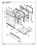 DOOR / DRAWER (A3832XR) Diagram and Parts List for A3832SRA  Admiral Range