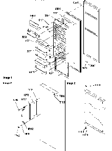 Refrigerator Door Diagram and Parts List for SM22TBW-P1190212WW  Amana Refrigerator