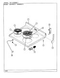 TOP ASSEMBLY Diagram and Parts List for A3510PRW  Admiral Range