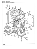 BODY Diagram and Parts List for A3110PRW  Admiral Range