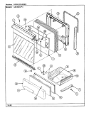 DOOR / DRAWER (A3120SR) Diagram and Parts List for A3110PRW  Admiral Range