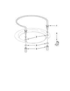 Heater Parts Diagram and Parts List for ADB1400AWD4  Amana Dishwasher