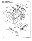DOOR / DRAWER (A3531WR) Diagram and Parts List for A3531WRW  Admiral Range