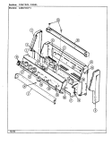 CONTROL PANEL Diagram and Parts List for A3637XRW  Admiral Range