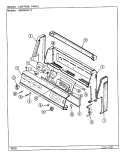 CONTROL PANEL Diagram and Parts List for A3878XRW  Admiral Range