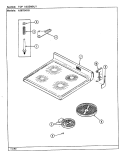 TOP ASSY. (A3878XRB) Diagram and Parts List for A3878XRB  Admiral Range