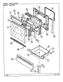 DOOR / DRAWER (A3878XRB) Diagram and Parts List for A3878XRB  Admiral Range
