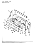 Part Location Diagram of 4876S009-59 Whirlpool PANEL, CONTROL Assembly