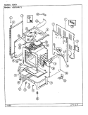BODY Diagram and Parts List for A3875XRW  Admiral Range