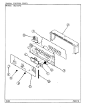 CONTROL PANEL Diagram and Parts List for A9211XPB  Admiral Range