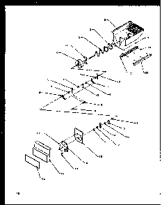 Crushed Ice Bucket Diagram and Parts List for SXD22NW-P1162405WW  Amana Refrigerator