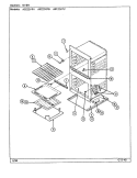 OVEN Diagram and Parts List for A9122VPV  Admiral Wall Oven