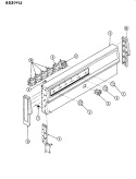 CONTROL PANEL Diagram and Parts List for 653WJ-HV  Admiral Range