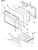 DOOR Diagram and Parts List for 653WJ-HV  Admiral Range
