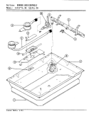 BURNER BOX Diagram and Parts List for 1171WL-30  Admiral Cooktop