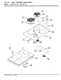 Part Location Diagram of W10196406RW Whirlpool Drip Bowl - 6 Inch