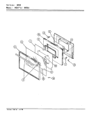 DOOR Diagram and Parts List for 958WJ-ZW  Admiral Range