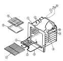 OVEN Diagram and Parts List for A5651XRS  Admiral Range