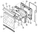 DOOR / DRAWER Diagram and Parts List for A5651XRS  Admiral Range