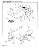 TOP ASSY. / CONTROL SYSTEM (SURFACE) Diagram and Parts List for S1088J-TKZW  Admiral Range