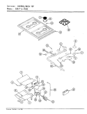 GAS CONTROLS Diagram and Parts List for 686AJ-TKSVW  Admiral Range