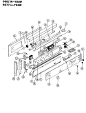 CONTROL PANEL Diagram and Parts List for 667WJ-TSAW  Admiral Range