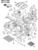 BODY Diagram and Parts List for 667WJ-TSAW  Admiral Range