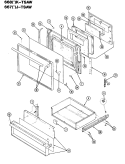 Part Location Diagram of 2402W153-15 Whirlpool LINING, DOOR