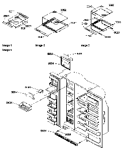 Shelf, Crisper Assemblies And Toe Grille Diagram and Parts List for SCD25TL-P1190426WL  Amana Refrigerator