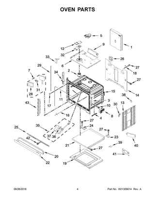 Oven Parts Diagram and Parts List for JJW3430DS03  Maytag Wall Oven