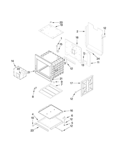 Lower Oven Parts Diagram and Parts List for JJW9630DDB32  Jenn-Air Wall Oven