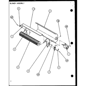 Blower Assembly 4 Diagram and Parts List for PTC12400EC P9872415R Amana Air Conditioner