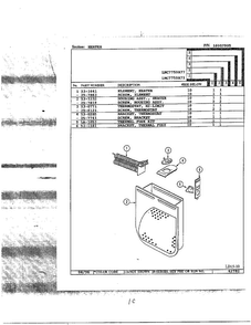 Heater Diagram and Parts List for LNC7759A77  Maytag Dryer